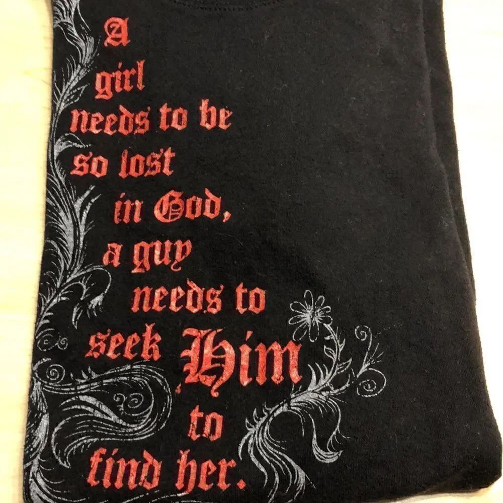 Religious Tee Black.   - Picture 5 of 5